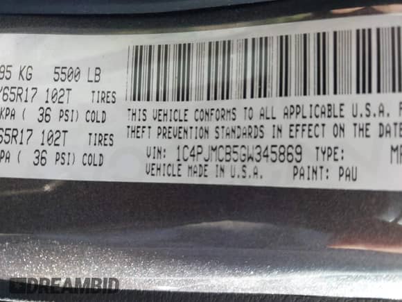 2016 Jeep Cherokee Latitude с VIN 1C4PJMCB5GW345869, выставлен на аукционе IAAI как лот 43406144 с пробегом 123 031 миль миль и . История ставок и продаж доступна на DreamBid. Изображение 9.