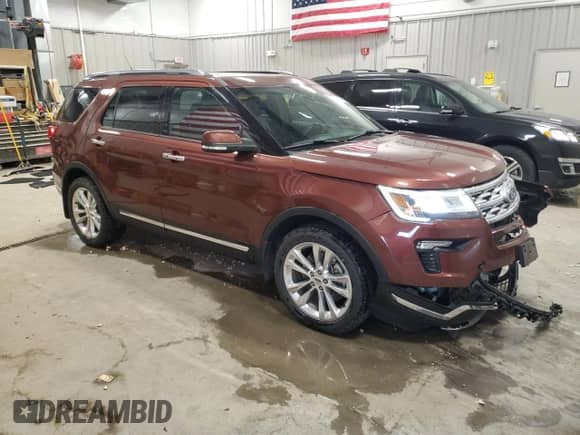 2018 Ford Explorer Limited z VIN 1FM5K8F81JGB78970, wystawiony jako Copart lot #80515955 z przebiegiem 87 742 mil mil oraz Szkoda całkowita • Salvage title. Historia ofert i sprzedaży dostępna na DreamBid. Obrazek 4.
