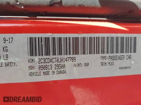 2018 Dodge Charger R/T z VIN 2C3CDXCT0JH147789, wystawiony jako IAAI lot #41769109 z przebiegiem 153 121 mil mil oraz . Historia ofert i sprzedaży dostępna na DreamBid. Obrazek 9.