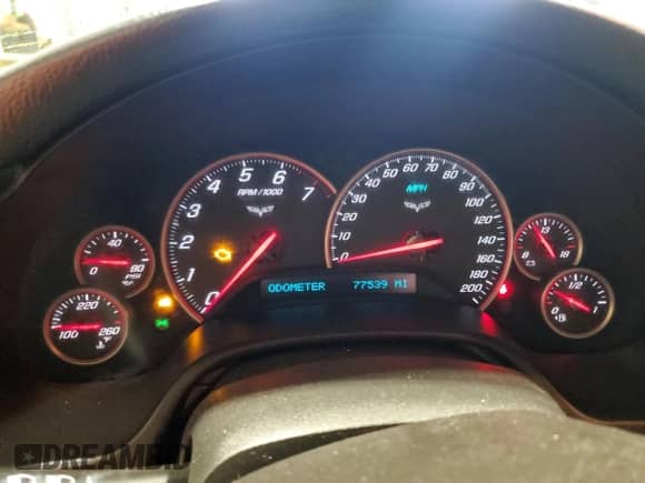2012 Chevrolet Corvette 3LT с VIN 1G1YG2DW8C5100484, выставлен на аукционе Copart как лот 44728075 с пробегом 77 539 миль миль и Списание • Salvage title. История ставок и продаж доступна на DreamBid. Изображение 9.