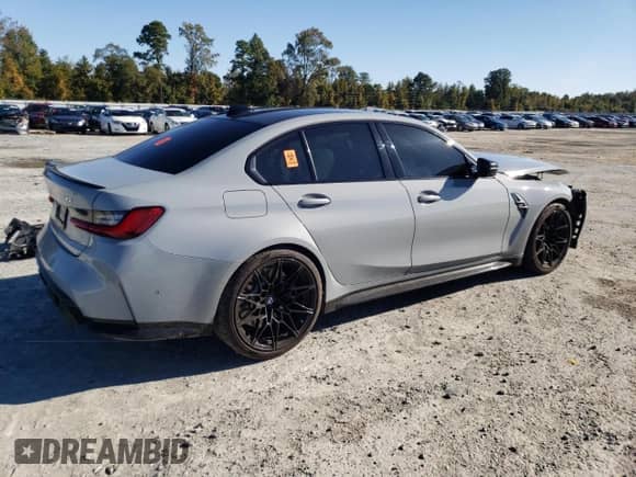 2021 BMW M3 с VIN WBS53AY01MFK81180, выставлен на аукционе Copart как лот 72774513 с пробегом 16 749 миль миль и Списание • Salvage title. История ставок и продаж доступна на DreamBid. Изображение 3.