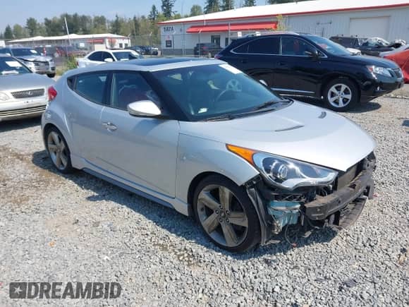 2013 Hyundai Veloster Turbo с VIN KMHTC6AE6DU083543, выставлен на аукционе IAAI как лот 43087332 с пробегом 158 716 миль миль и . История ставок и продаж доступна на DreamBid. Изображение 1.