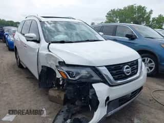 2017 Nissan Pathfinder SV with VIN 5N1DR2MM9HC642769, listed as a IAAI auction lot 42475621 with 110,180 mi miles and . Bid and sale history available at DreamBid. Image 1.