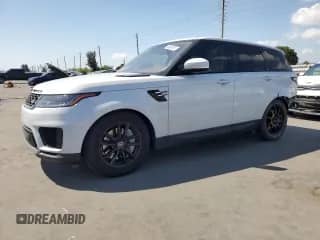 2021 Land Rover Range Rover Sport SE with VIN SALWG2SU3MA783342, listed as a Copart auction lot 48569755 with 55,963 mi miles and Salvage title. Bid and sale history available at DreamBid. Image 1.