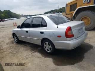 2002 Hyundai Accent GL with VIN KMHCG45C82U303831, listed as a Copart auction lot 72812574 with 126,237 mi miles and Salvage title. Bid and sale history available at DreamBid. Image 2.