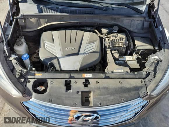 2015 Hyundai Santa Fe GLS with VIN KM8SMDHFXFU114775, listed as a Copart auction lot 86691255 with 161,460 mi miles and Salvage title. Bid and sale history available at DreamBid. Image 12.