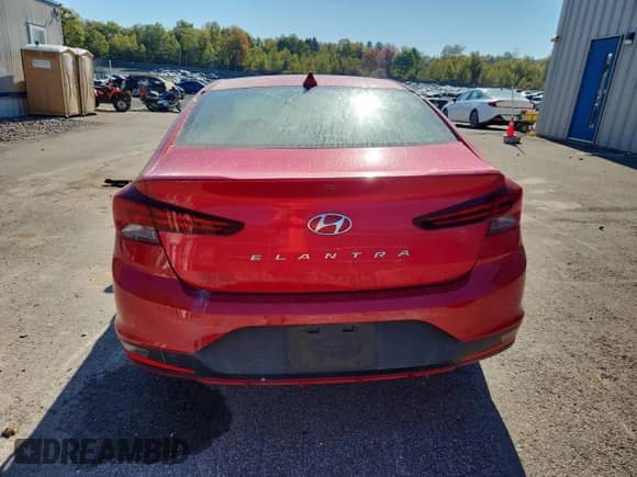 2020 Hyundai Elantra Value Edition with VIN 5NPD84LF5LH615040, listed as a Copart auction lot 84831055 with 47,006 mi miles and Salvage title. Bid and sale history available at DreamBid. Image 6.