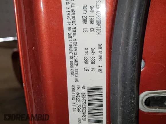 2007 Dodge Caliber R/T with VIN 1B3HE78K37D344610, listed as a Copart auction lot 66940825 with 205,549 mi miles and Clean title. Bid and sale history available at DreamBid. Image 13.