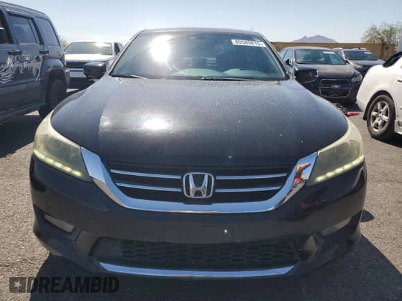 2014 Honda Accord EX-L with VIN 1HGCR3F84EA034818, listed as a Copart auction lot 80589815 with 97,871 mi miles and Salvage title. Bid and sale history available at DreamBid. Image 5.