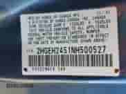 1992 Honda Civic z VIN 2HGEH2451NH500527, wystawiony jako Copart lot #42460115 z przebiegiem 92 884 mil mil oraz Czysty tytuł • Clean title. Historia ofert i sprzedaży dostępna na DreamBid. Obrazek 12.
