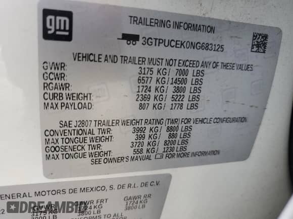 2022 GMC Sierra 1500 Elevation with VIN 3GTPUCEK0NG683125, listed as a Copart auction lot 60018135 with 48,286 mi miles and Salvage title. Bid and sale history available at DreamBid. Image 13.