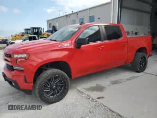 2022 Chevrolet Silverado 1500 RST with VIN 1GCUYEED7NZ236084, listed as a Copart auction lot 68875665 with 92,746 mi miles and Salvage title. Bid and sale history available at DreamBid. Image 1.