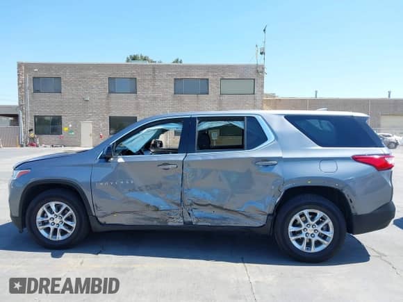 2020 Chevrolet Traverse LS with VIN 1GNERFKW7LJ314038, listed as a IAAI auction lot 42974797 with 45,466 mi miles and . Bid and sale history available at DreamBid. Image 14.