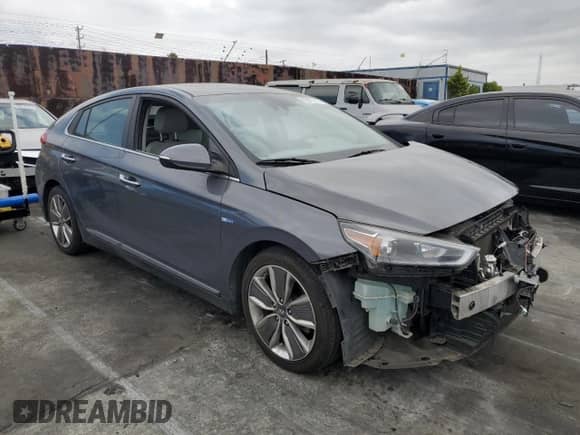 2019 Hyundai Ioniq Limited with VIN KMHC05LC8KU124444, listed as a Copart auction lot 65977915 with Not provided miles and Salvage title. Bid and sale history available at DreamBid. Image 4.