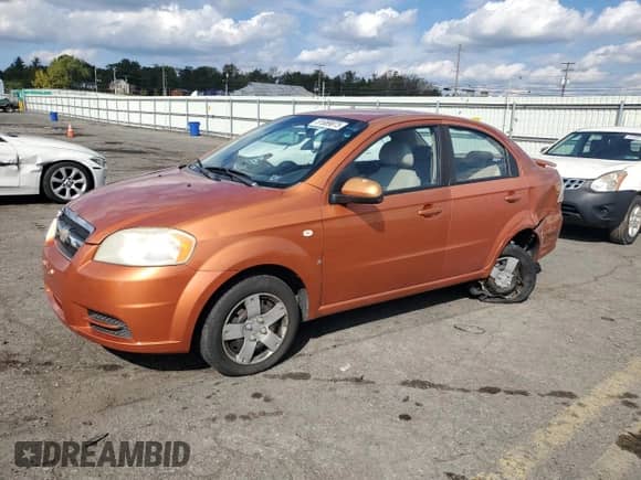 2007 Chevrolet Aveo LS с VIN KL1TD56637B126983, выставлен на аукционе Copart как лот 81889875 с пробегом 109 497 миль миль и Списание • Salvage title. История ставок и продаж доступна на DreamBid. Изображение 1.