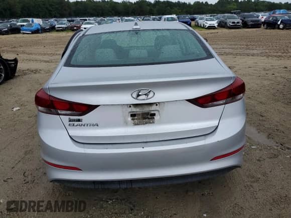 2017 Hyundai Elantra Value Edition with VIN KMHD84LFXHU206217, listed as a Copart auction lot 63092975 with 101,231 mi miles and Salvage title. Bid and sale history available at DreamBid. Image 6.
