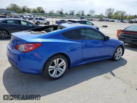 2010 Hyundai Genesis Coupe with VIN KMHHU6KH6AU020644, listed as a Copart auction lot 51915675 with 125,813 mi miles and Salvage title. Bid and sale history available at DreamBid. Image 3.