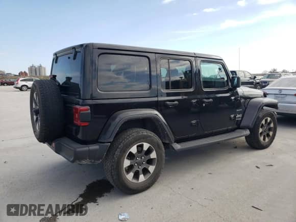2022 Jeep Wrangler Unlimited Sahara z VIN 1C4HJXEG3NW248021, wystawiony jako Copart lot #47555775 z przebiegiem 31 479 mil mil oraz Szkoda całkowita • Salvage title. Historia ofert i sprzedaży dostępna na DreamBid. Obrazek 3.