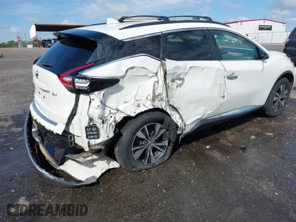 2020 Nissan Murano SV with VIN 5N1AZ2BJ9LN113377, listed as a IAAI auction lot 43372336 with 128,185 mi miles and . Bid and sale history available at DreamBid. Image 6.