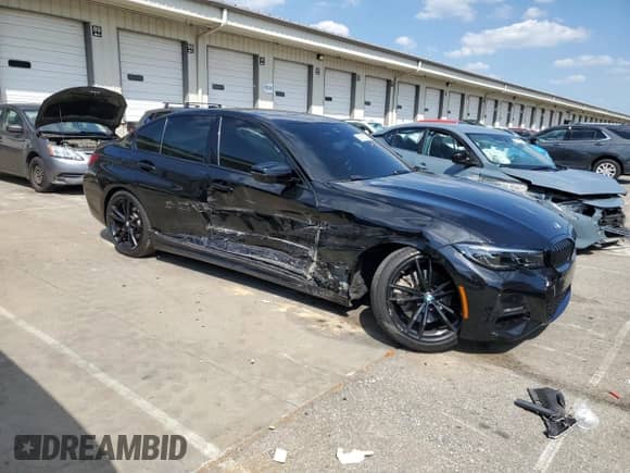 2022 BMW 3 Series 330i xDrive с VIN 3MW5R7J01N8C34791, выставлен на аукционе Copart как лот 84705255 с пробегом 41 822 миль миль и Списание • Salvage title. История ставок и продаж доступна на DreamBid. Изображение 4.