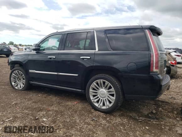 2016 Cadillac Escalade Platinum with VIN 1GYS4DKJ2GR270048, listed as a Copart auction lot 61827145 with 97,862 mi miles and Salvage title. Bid and sale history available at DreamBid. Image 2.