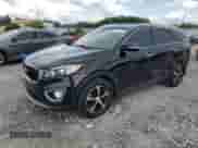 2017 Kia Sorento EX with VIN 5XYPH4A16HG318894, listed as a Copart auction lot 59702155 with 107,481 mi miles and Salvage title. Bid and sale history available at DreamBid. Image 1.