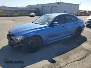 2015 BMW 3 Series 335i xDrive with VIN WBA3B9G50FNR93764, listed as a Copart auction lot 80583105 with 93,765 mi miles and Salvage title. Bid and sale history available at DreamBid. Image 1.