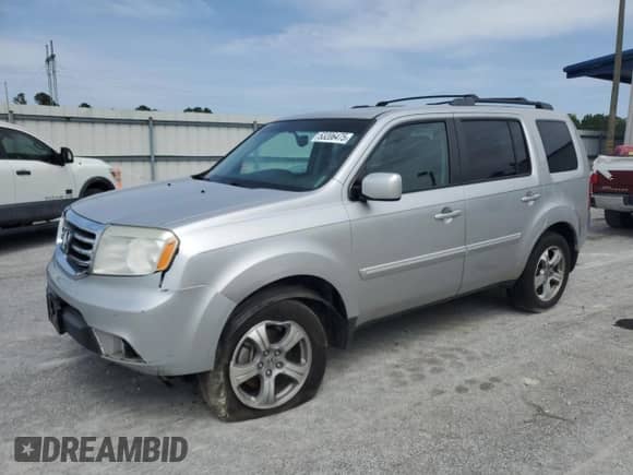2014 Honda Pilot EX-L with VIN 5FNYF3H6XEB017828, listed as a Copart auction lot 53206475 with 217,412 mi miles and Salvage title. Bid and sale history available at DreamBid. Image 1.
