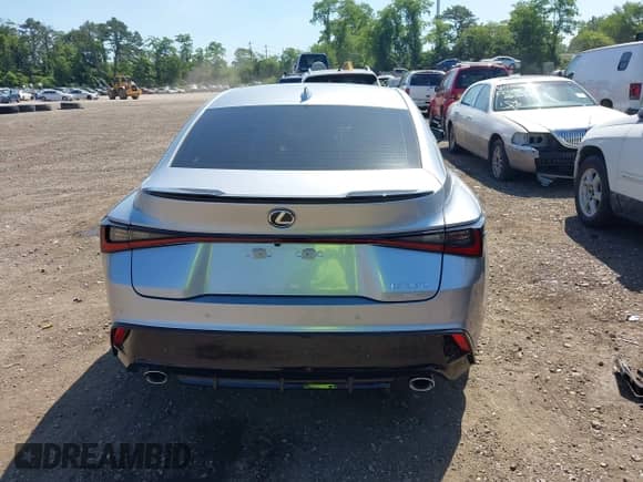 2025 Lexus IS 350 F Sport with VIN JTHGZ1E24S5039764, listed as a IAAI auction lot 42566515 with 1,107 mi miles and . Bid and sale history available at DreamBid. Image 16.