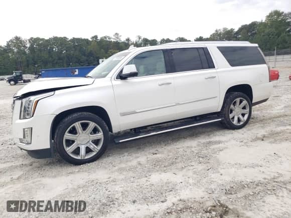 2018 Cadillac Escalade ESV Premium Luxury with VIN 1GYS3JKJ7JR211036, listed as a Copart auction lot 73703594 with 114,317 mi miles and Salvage title. Bid and sale history available at DreamBid. Image 1.