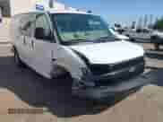 2023 Chevrolet Express Cargo with VIN 1GCWGAFP2P1109998, listed as a IAAI auction lot 42328435 with 5,258 mi miles and . Bid and sale history available at DreamBid. Image 1.