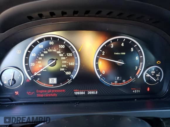 2013 BMW 7 Series 750i xDrive with VIN WBAYB6C53DD223586, listed as a Copart auction lot 82169464 with 109,384 mi miles and Non repairable. Bid and sale history available at DreamBid. Image 9.