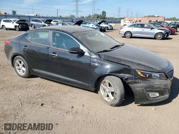 2015 Kia Optima LX with VIN 5XXGM4A76FG512486, listed as a Copart auction lot 81925995 with 29,539 mi miles and Salvage title. Bid and sale history available at DreamBid. Image 4.
