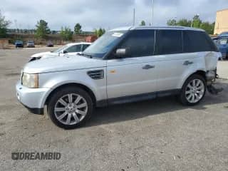 2008 Land Rover Range Rover Sport SC with VIN SALSH23468A153945, listed as a Copart auction lot 54496685 with 189,670 mi miles and Salvage title. Bid and sale history available at DreamBid. Image 1.