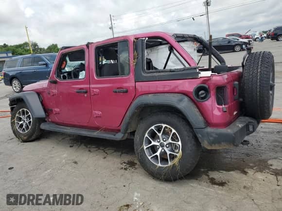 2024 Jeep Wrangler Willys with VIN 1C4PJXDG5RW336149, listed as a Copart auction lot 61480395 with Not provided miles and Salvage title. Bid and sale history available at DreamBid. Image 2.
