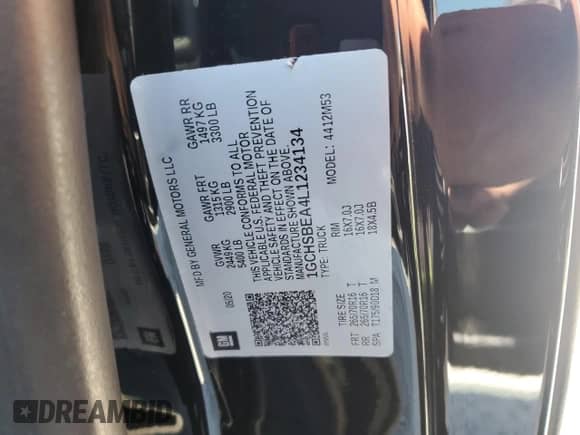 2020 Chevrolet Colorado 2WD Work Truck with VIN 1GCHSBEA4L1234134, listed as a Copart auction lot 70288865 with 91,046 mi miles and Salvage title. Bid and sale history available at DreamBid. Image 12.