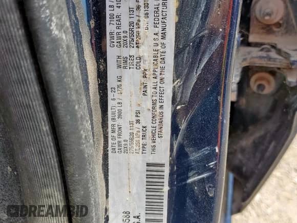 2023 Ram 1500 Longhorn z VIN 1C6SRFKT9PN658588, wystawiony jako Copart lot #71714605 z przebiegiem 31 617 mil mil oraz Czysty tytuł • Clean title. Historia ofert i sprzedaży dostępna na DreamBid. Obrazek 12.