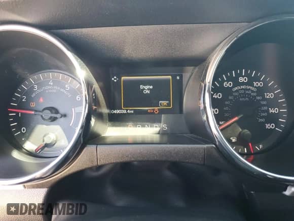 2016 Ford Mustang EcoBoost Premium with VIN 1FATP8UHXG5209515, listed as a Copart auction lot 80410215 with 49,039 mi miles and Salvage title. Bid and sale history available at DreamBid. Image 9.