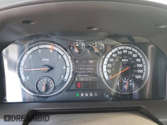 2009 Dodge 1500 SLT с VIN 1D3HB13T89S701077, выставлен на аукционе Copart как лот 71459744 с пробегом 198 730 миль миль и Списание • Salvage title. История ставок и продаж доступна на DreamBid. Изображение 9.