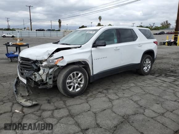 2018 Chevrolet Traverse LS с VIN 1GNERFKW9JJ133679, выставлен на аукционе Copart как лот 86501795 с пробегом 122 572 миль миль и Списание • Salvage title. История ставок и продаж доступна на DreamBid. Изображение 1.
