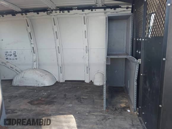 2012 Chevrolet Express Cargo with VIN 1GCWGFCA5C1183889, listed as a IAAI auction lot 43085877 with 168,549 mi miles and . Bid and sale history available at DreamBid. Image 8.