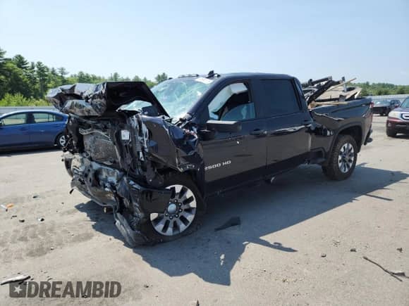 2024 Chevrolet Silverado 2500HD Custom с VIN 2GC4YME76R1129465, выставлен на аукционе Copart как лот 66596175 с пробегом Не указан миль и Списание • Salvage title. История ставок и продаж доступна на DreamBid. Изображение 1.