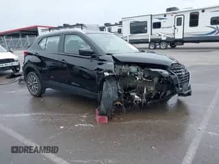 2024 Nissan Kicks SV with VIN 3N1CP5CV3RL497271, listed as a IAAI auction lot 42850750 with 14,266 mi miles and . Bid and sale history available at DreamBid. Image 1.
