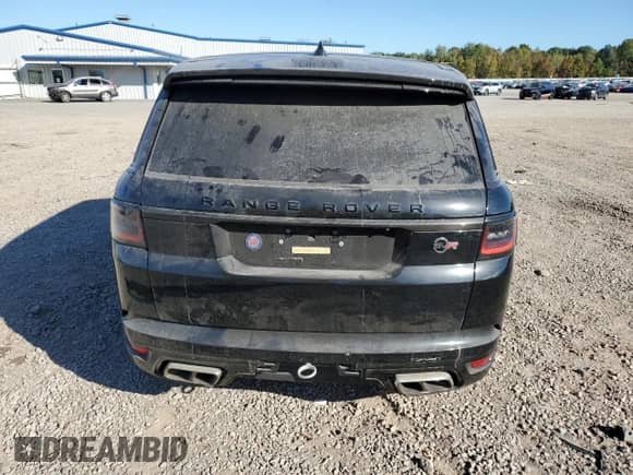 2021 Land Rover Range Rover Sport SVR with VIN SALWZ2RE0MA769858, listed as a Copart auction lot 84254105 with 37,703 mi miles and Salvage title. Bid and sale history available at DreamBid. Image 6.