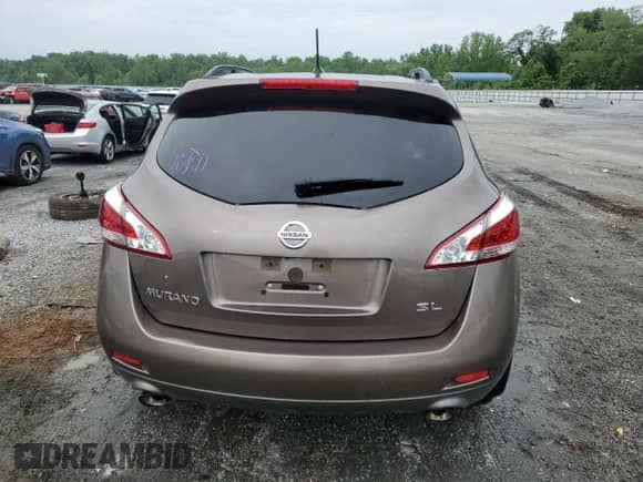 2013 Nissan Murano SL with VIN JN8AZ1MU6DW207013, listed as a Copart auction lot 58718535 with 85,085 mi miles and Salvage title. Bid and sale history available at DreamBid. Image 6.