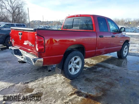 2008 Dodge 1500 SLT with VIN 1D7HU18N68S522733, listed as a IAAI auction lot 41314046 with 143,939 mi miles and . Bid and sale history available at DreamBid. Image 4.