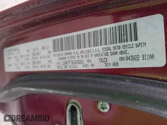 2016 Ram 1500 Tradesman with VIN 1C6RR7FT0GS336261, listed as a IAAI auction lot 41900328 with 120,394 mi miles and . Bid and sale history available at DreamBid. Image 9.