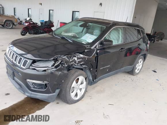 2021 Jeep Compass Altitude with VIN 3C4NJCBB6MT576896, listed as a IAAI auction lot 38196327 with 38,367 mi miles and . Bid and sale history available at DreamBid. Image 17.