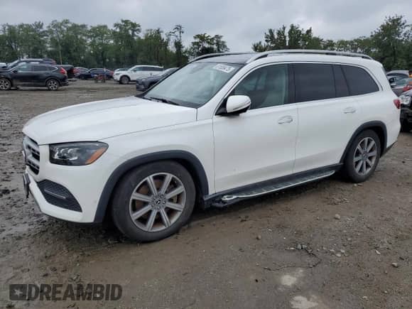 2020 Mercedes-Benz GLS 450 with VIN 4JGFF5KE6LA168783, listed as a Copart auction lot 81555475 with Not provided miles and Salvage title. Bid and sale history available at DreamBid. Image 1.