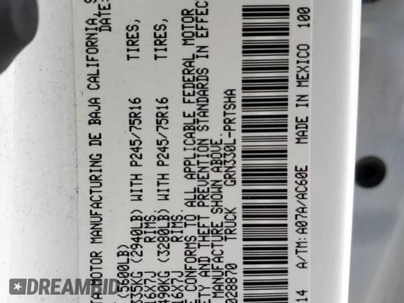 2021 Toyota Tacoma SR5 с VIN 3TMBZ5DN9MM028870, выставлен на аукционе Copart как лот 60467025 с пробегом 63 014 миль миль и Списание • Salvage title. История ставок и продаж доступна на DreamBid. Изображение 12.